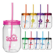 Drinkware with straws