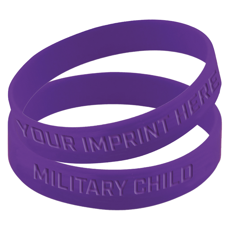 Purple on sale silicone bracelet