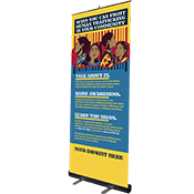 Human Trafficking Awareness Retract-A-Banner - Native