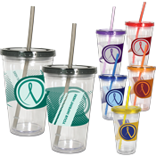 Full-Color 16oz Acrylic Savvy Sipper