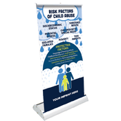 Child Abuse Awareness Mini Retract-A-Banner