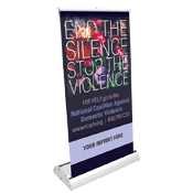 Domestic Violence Awareness Mini Retract-A-Banner