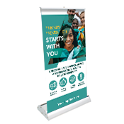 Sexual Assault Awareness Mini Retract-A-Banner