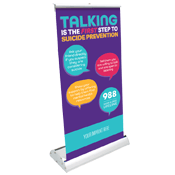 Suicide Awareness Mini Retract-A-Banner