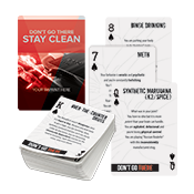 Custom Substance Misuse Prevention Playing Cards