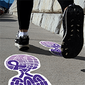 Awareness Footprint Ground Decals