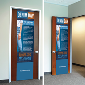 Sexual Violence Awareness Door Wrap