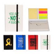 Sticky Notes with Business Card Holder