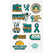 Sexual Assault Prevention Decals for School-Aged Kids
