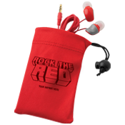 Red Ribbon Earbuds