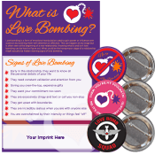 Love Bombing Mini Poster and Button