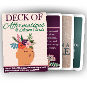 Deck of Affirmation and Action Cards
