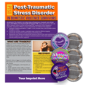 PTSD and Domestic Violence Button and Mini Poster