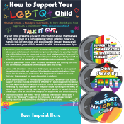 How to Support Your LGBTQ+ Child Mini Poster & Button
