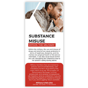 Military and Substance Misuse Rack Card