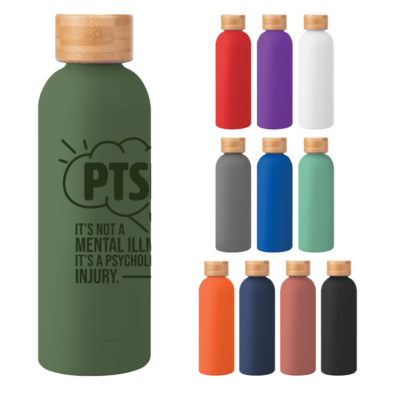 Intrepid Bottle with Bamboo Lid 17 OZ.