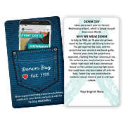 Denim Day Wallet Card