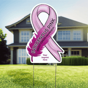 Awareness Feather Yard Sign - Native
