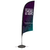 9 Foot Outdoor/Indoor Blade Sign - Suicide Prevention Native
