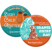 Orange Shirt Button