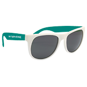 Sport Sunglasses Teal and White